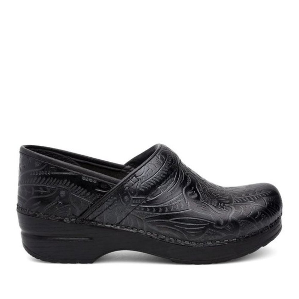 Dansko Professional Black Tooled Clogs
